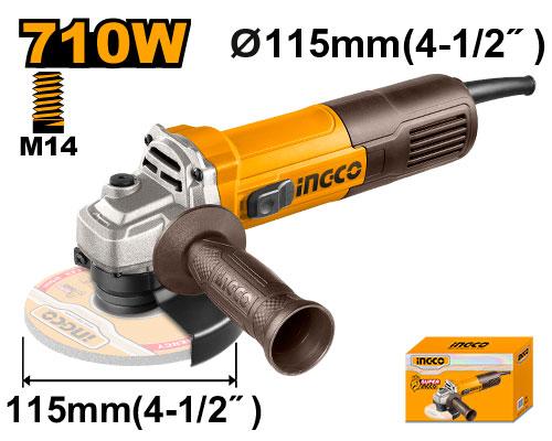 Meule À Disque INGCO 710 W 115 Mm M14 AG7118 Pour Métal Pro