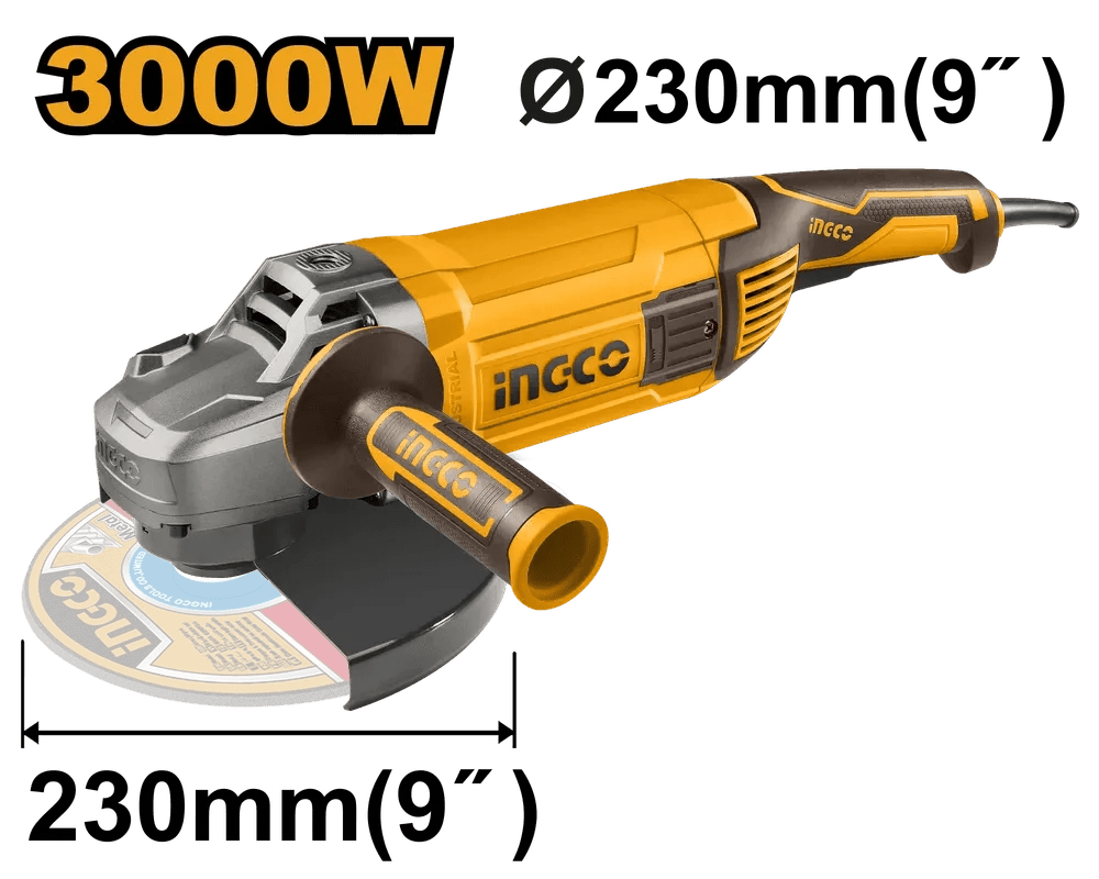 Meuleuse 3000 W 230 mm INGCO AG30008 - SME IMPORT
