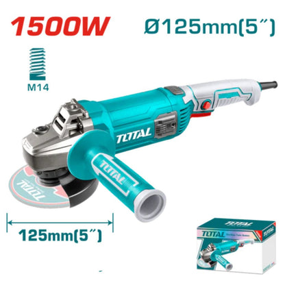 Meuleuse angle 1500 w 125 mm TOTAL pro TG11512536 - SME IMPORT