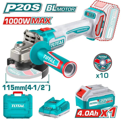 Meuleuse angle sans fil 20 v brushless 1000 w TAGLI271531 - SME IMPORT