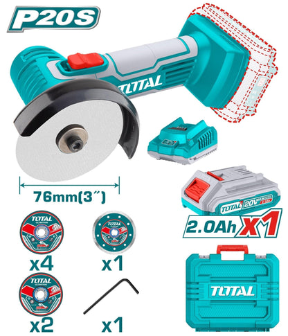 Meuleuse angulaire 20V 76mm - coupe meulage - TAGLI76012 - SME IMPORT