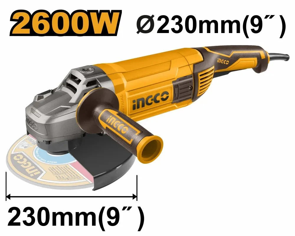 Meuleuse D'Angle 2600 W INGCO AG26008 Métal Pro Puissante