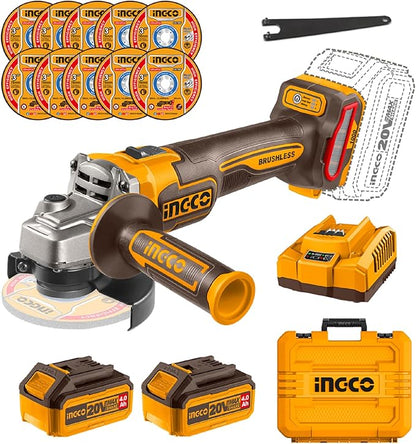Meuleuse Sans Fil INGCO 20V 1000W 115mm Pour Bricoleurs CAGLI271532
