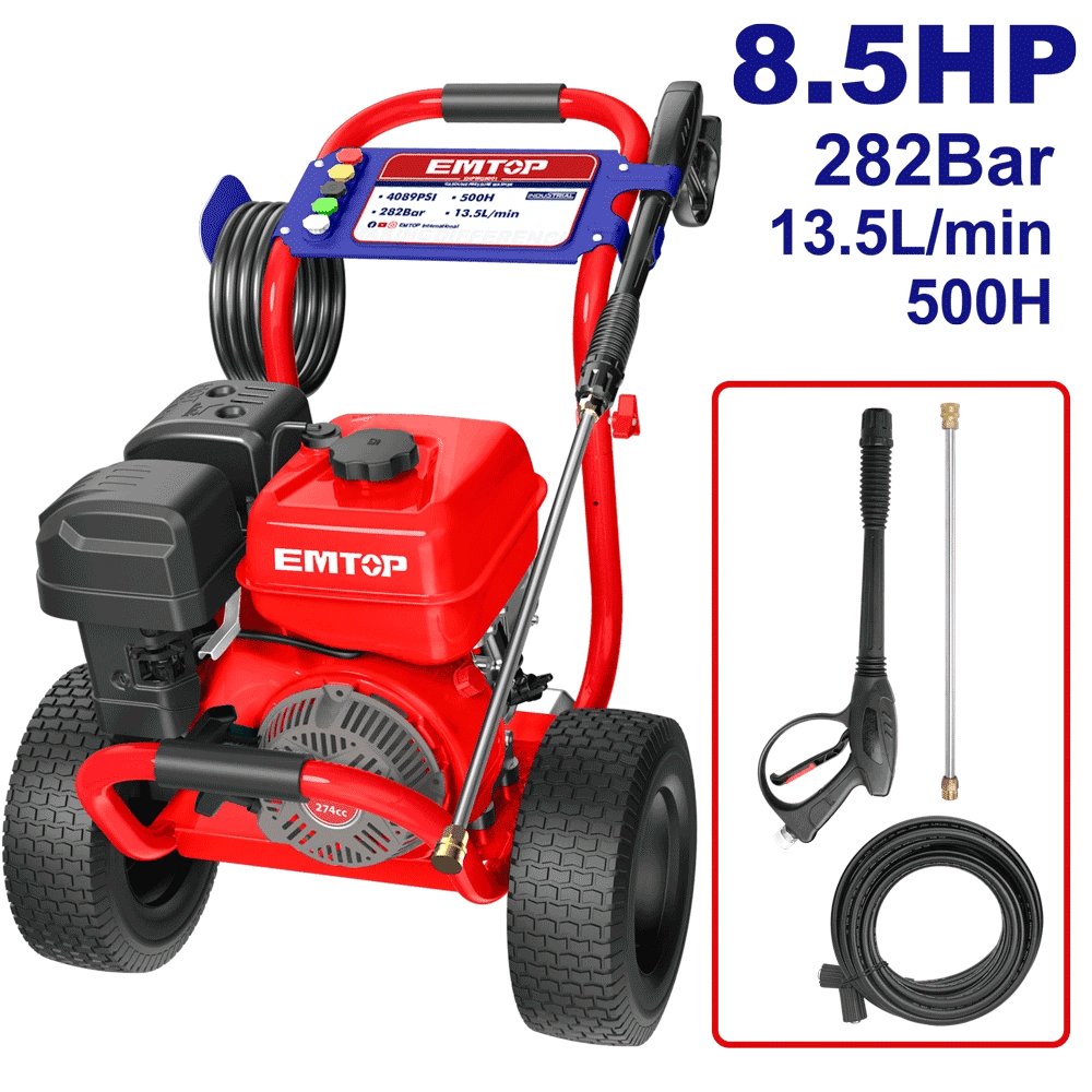 Nettoyeur haute pres es 8.5HP 282B EMTOP EHPWG8001 - SME IMPORT
