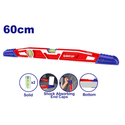 Niveau d’eau antichoc 60CM EMTOP ESLL56001 - SME IMPORT