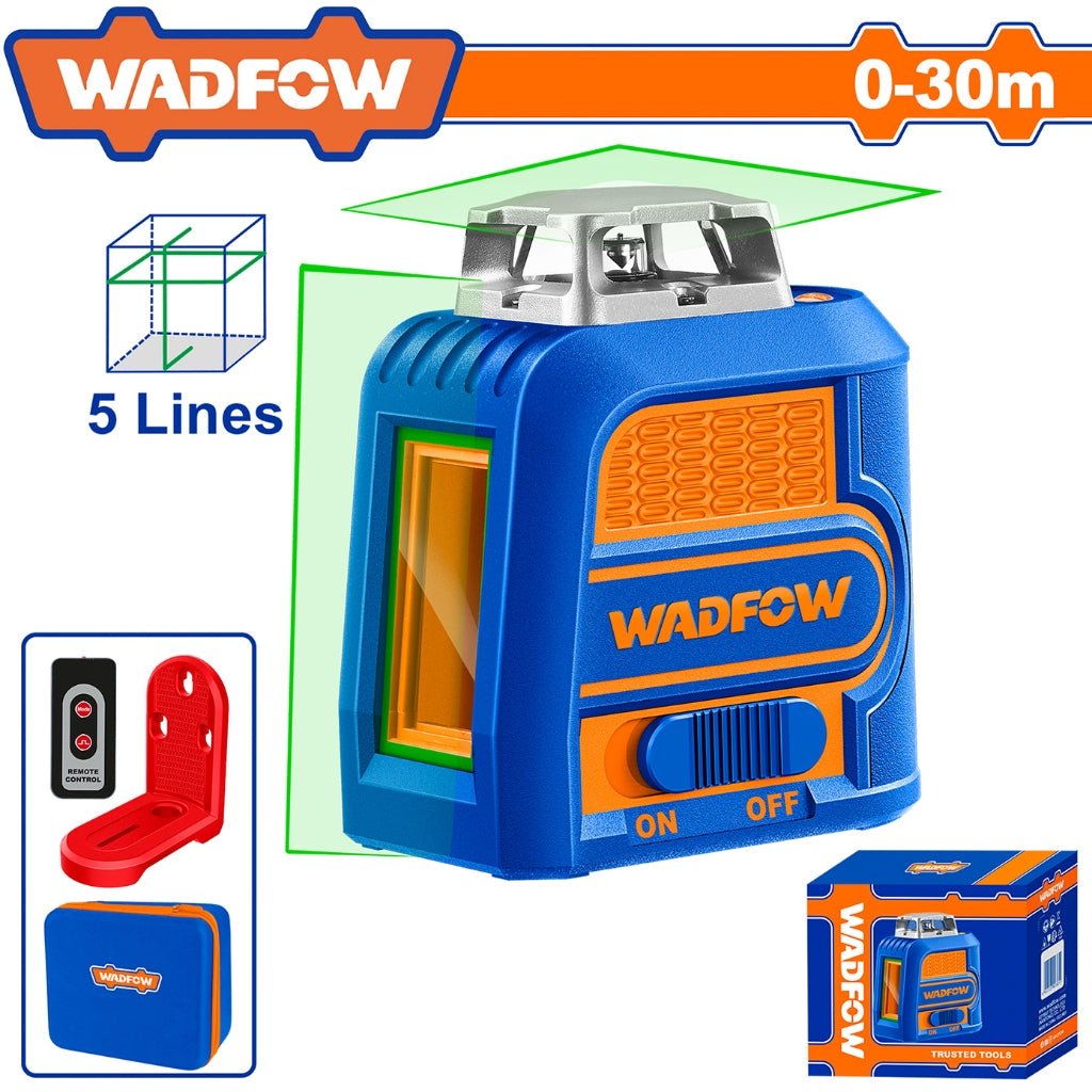 Niveau laser 30m 5 lignes WADFOW WLE2M05 - SME IMPORT