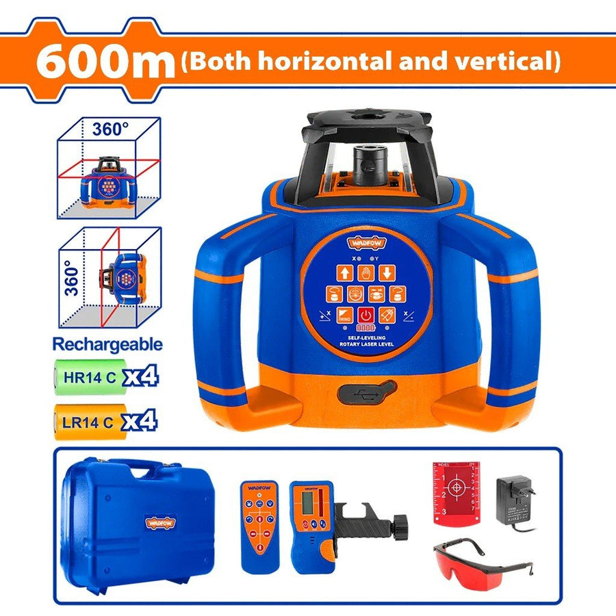 Niveau laser rotatif 300m hv WADFOW WLE6B02 - SME IMPORT