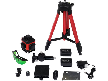 NIVEAU LASER VERT 4D AVEC TREPIED + ACC — YATO YT-30415 - SME IMPORT