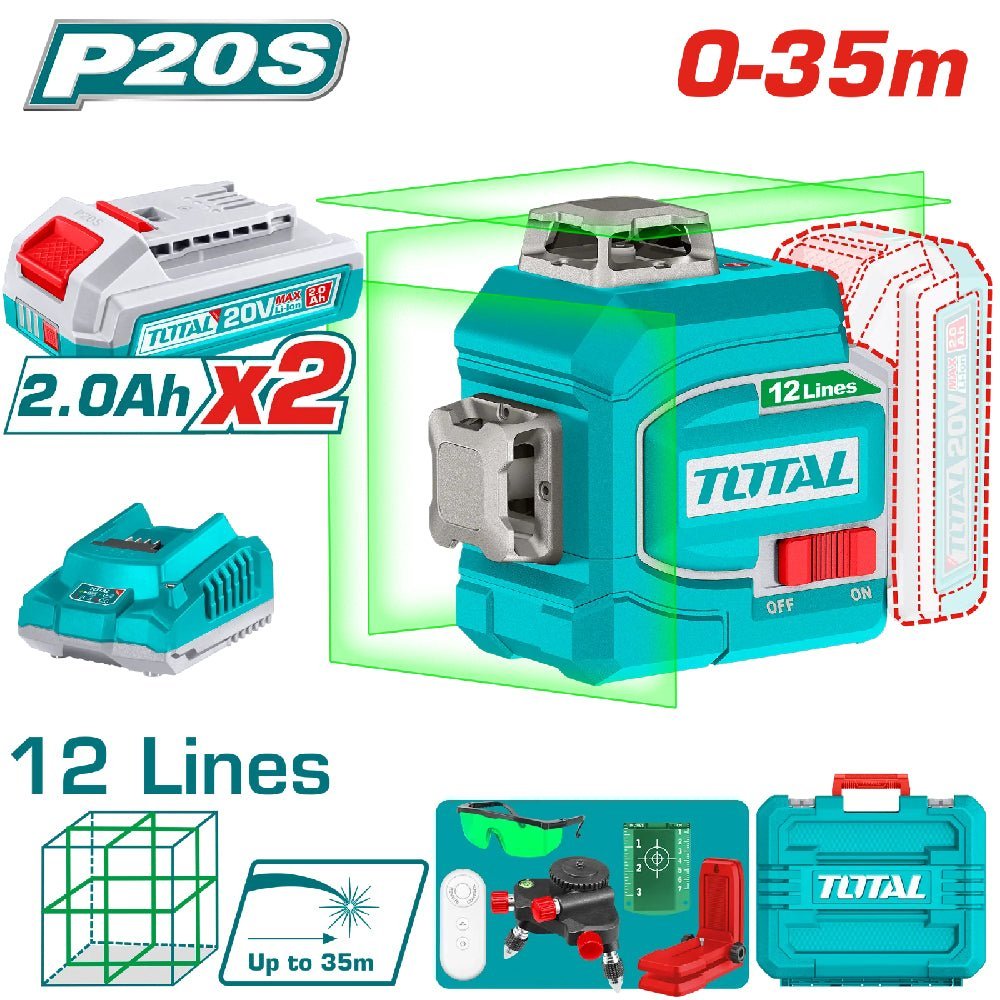 Niveau laser vert – TOTAL TLL3012165 - SME IMPORT