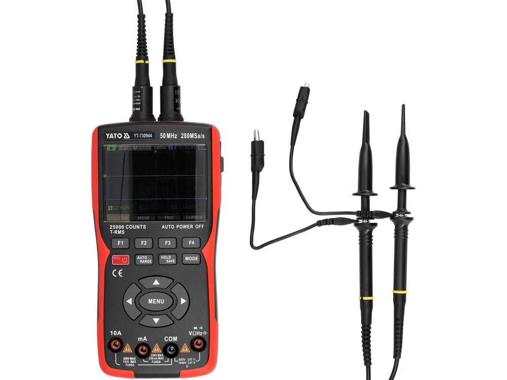 OSCILOSCOP&MULTIMETER DIGITAL 48MSA/A 50Mhz — YATO YT-730944 - SME IMPORT