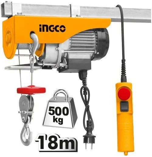 Palan électrique 900 W 250–500 kg INGCO EH5001 - SME IMPORT
