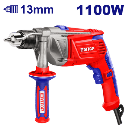 Perceuse á percussion 1100W 13MM EMTOP EMDL1101 - SME IMPORT