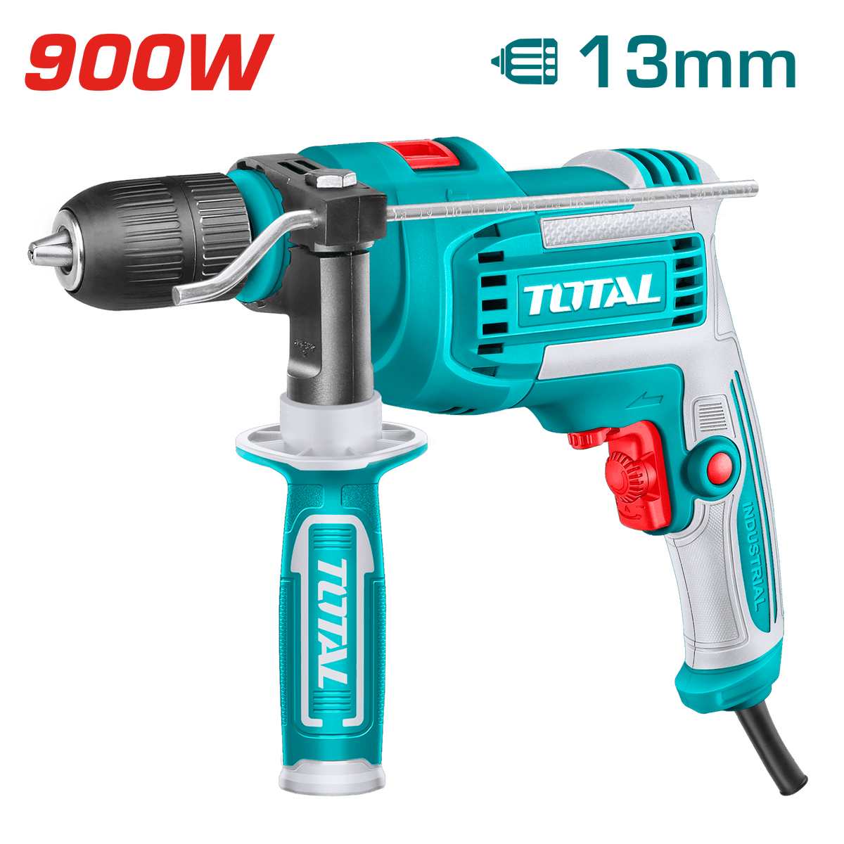 Perceuse à percussion 900 w 13 mm TOTAL autoserrant TG10913662 - SME IMPORT