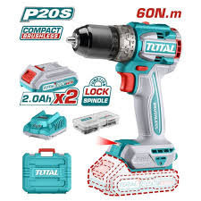 Perceuse à percussion sans fil compacte 20V TOTAL TDLI20602 - SME IMPORT