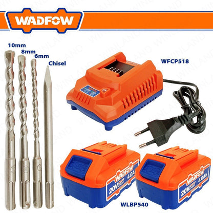 Perforateur 20v 22mm +4 acc WADFOW WLM15225 - SME IMPORT