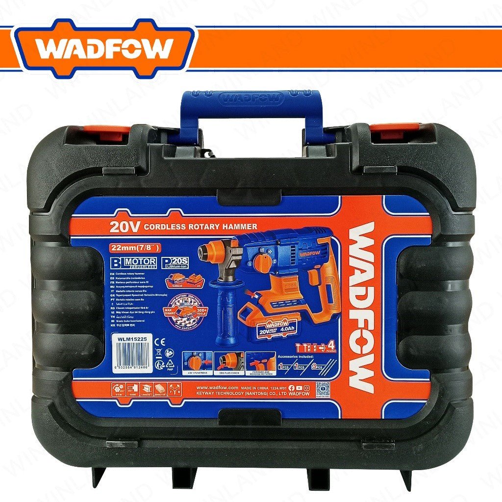 Perforateur 20v 22mm +4 acc WADFOW WLM15225 - SME IMPORT