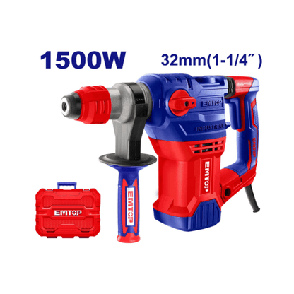 Perforateur sds+ 32MM 1500W+AC EMTOP ERHRP1502 - SME IMPORT