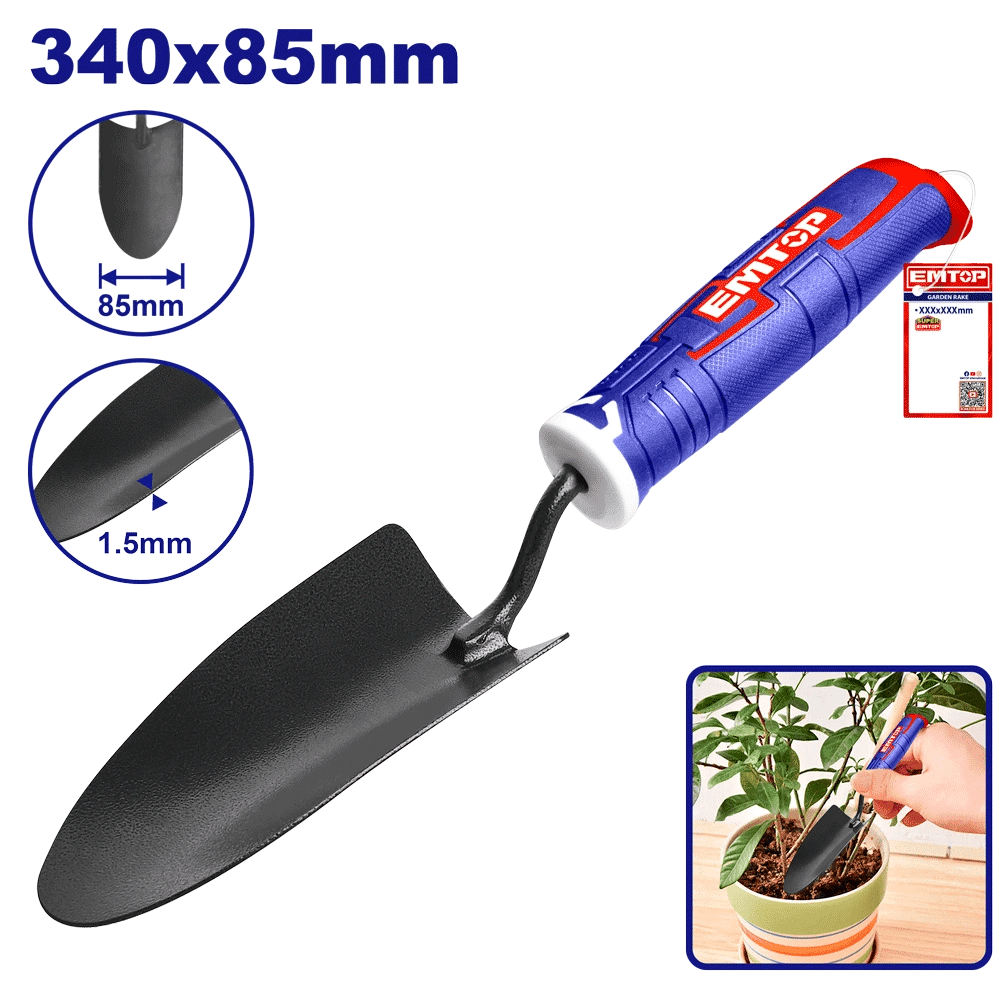 Petite pelle de jardin 340MM EMTOP EHFTT858 - SME IMPORT