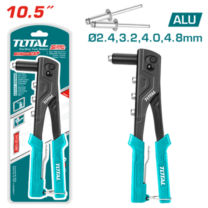 Pince à rivet 10,5 pouces alu manuelle pour bricolage 2,4–4,8 mm TOTAL THT32108S - SME IMPORT