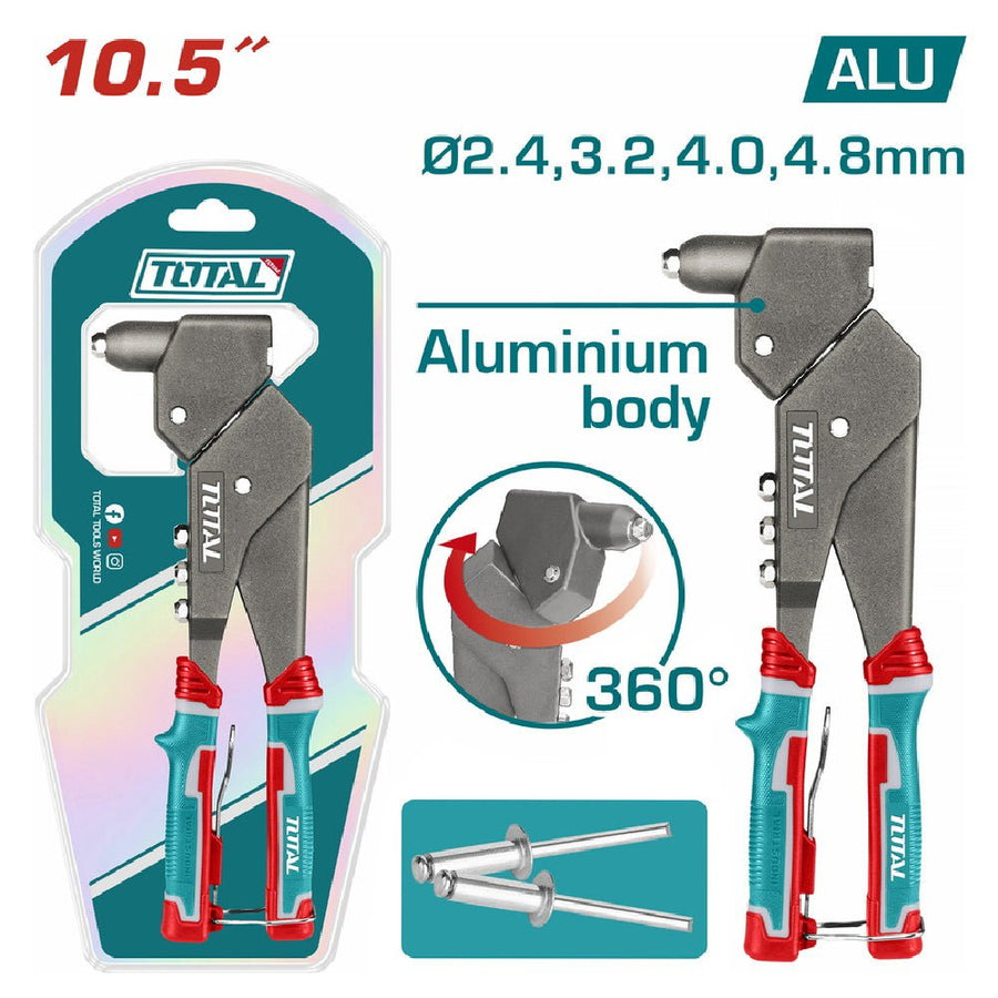 Pince à riveter à tête rotative – TOTAL THT32106 - SME IMPORT