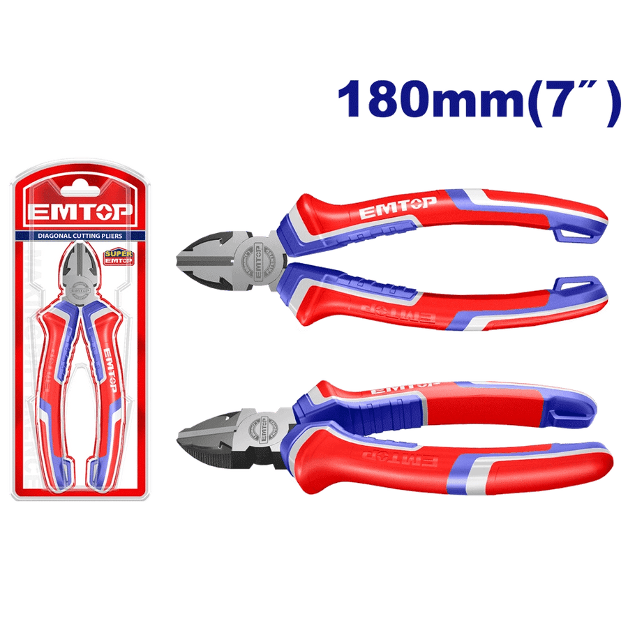 Pince coupante 7″/180MM EMTOP EPLRD0711 - SME IMPORT