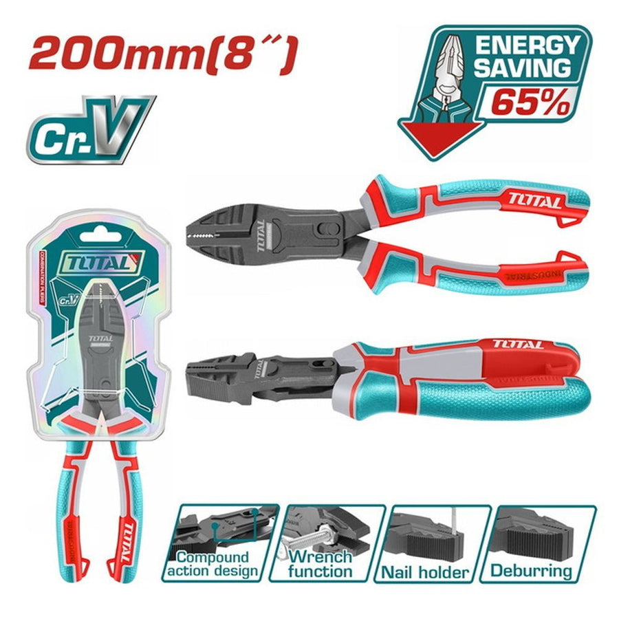 Pince coupante diagonale 200mm cr v TOTAL économie 65 thtc510806 - SME IMPORT