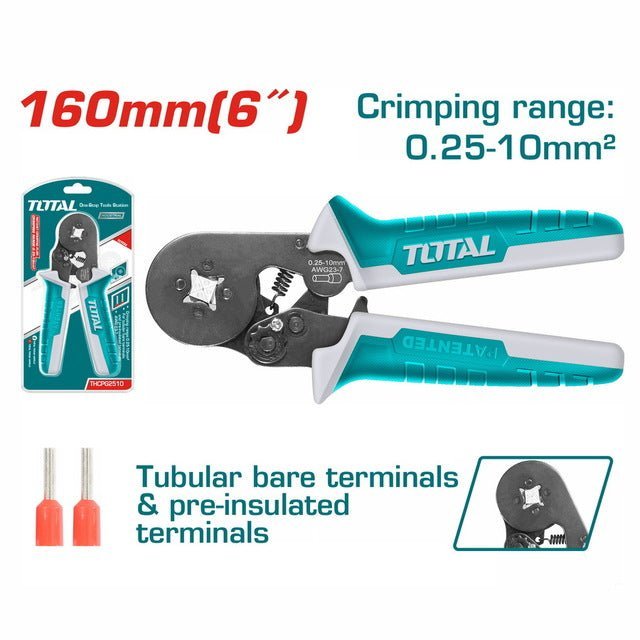 Pince Sertir Cliquet THCPG2510 10-24 AWG 3 En 1 Total - SME IMPORT