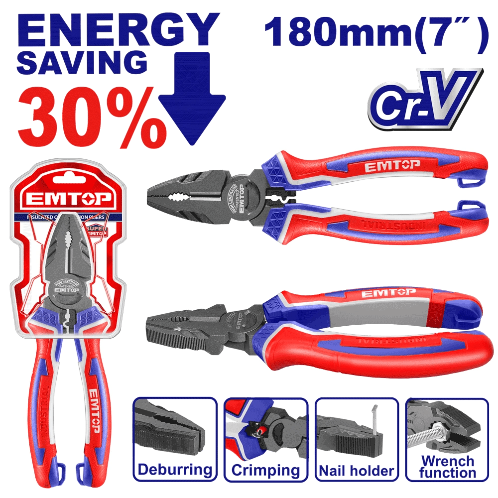Pince unive forte effet 7 « /180MM EMTOP EPLRC0721 - SME IMPORT