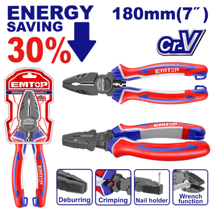 Pince unive forte effet 7 « /180MM EMTOP EPLRC0721 - SME IMPORT