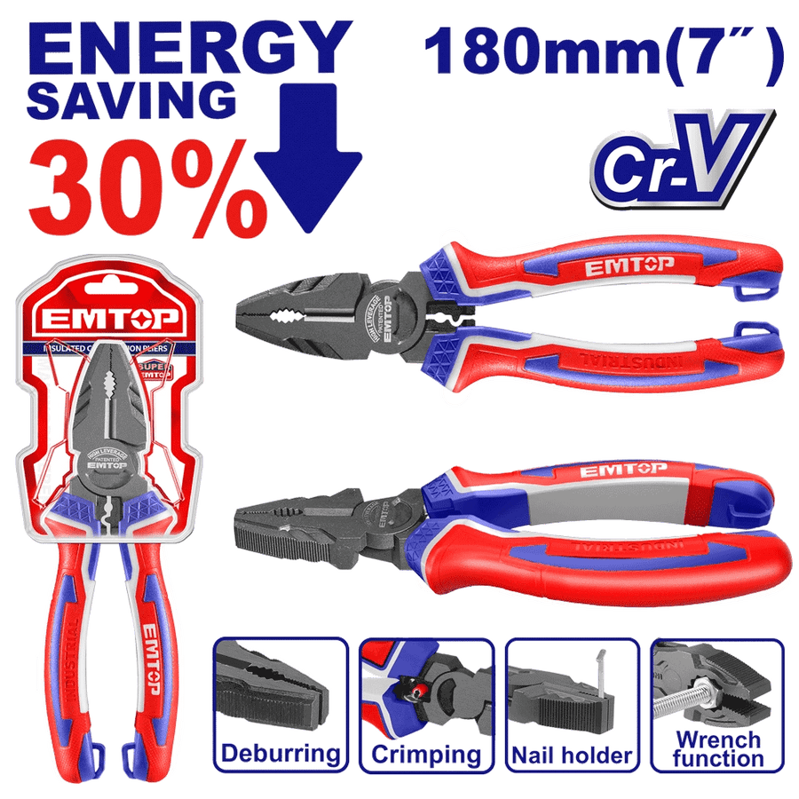 Pince unive forte effet 7 « /180MM EMTOP EPLRC0721 - SME IMPORT