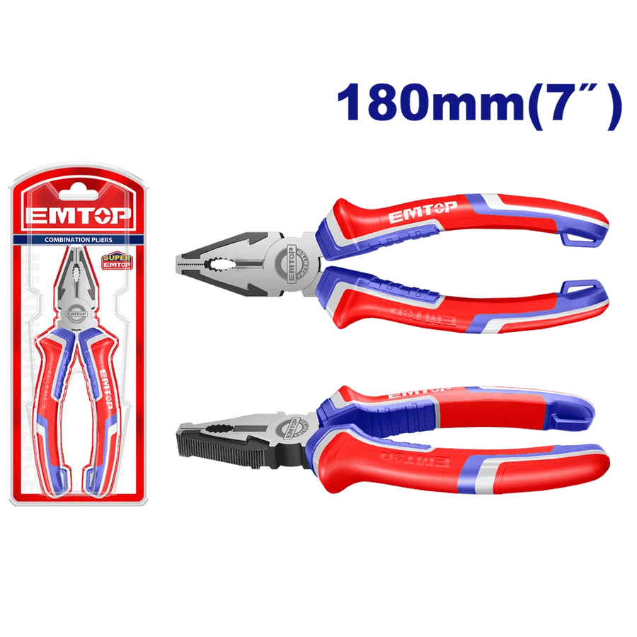 Pince universelle 7″/180MM EMTOP EPLRC0711 - SME IMPORT