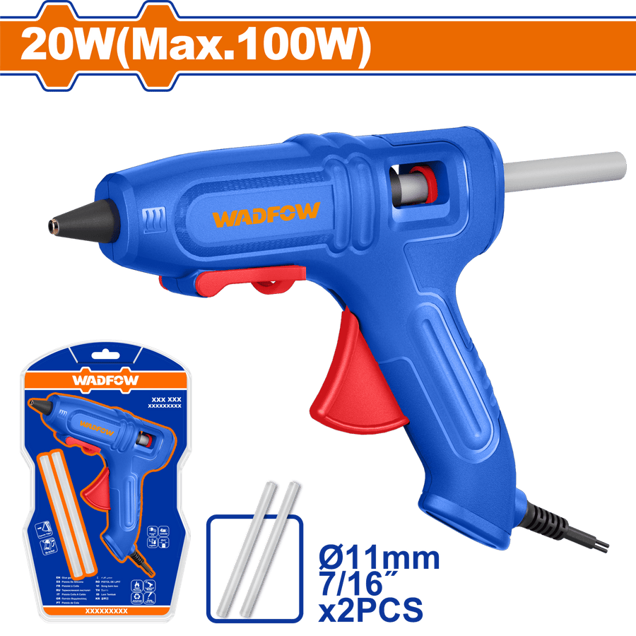 Pistolet colle 100w+2baton WADFOW WGL1606 - SME IMPORT