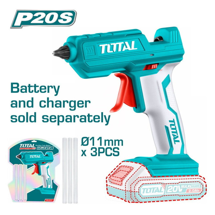 Pistolet colle 20V 2Ah–TOTAL pour Collage–TGGLI2001 - SME IMPORT