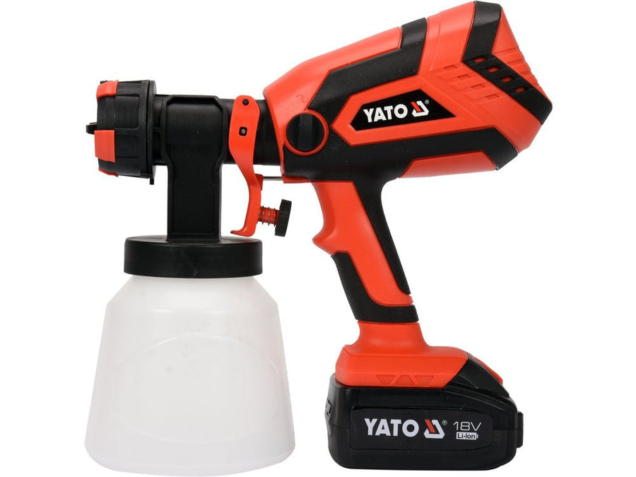 PISTOLET DE PEINTURE 18V 1L/MIN 1BAT 4Ah — YATO YT-82765 - SME IMPORT