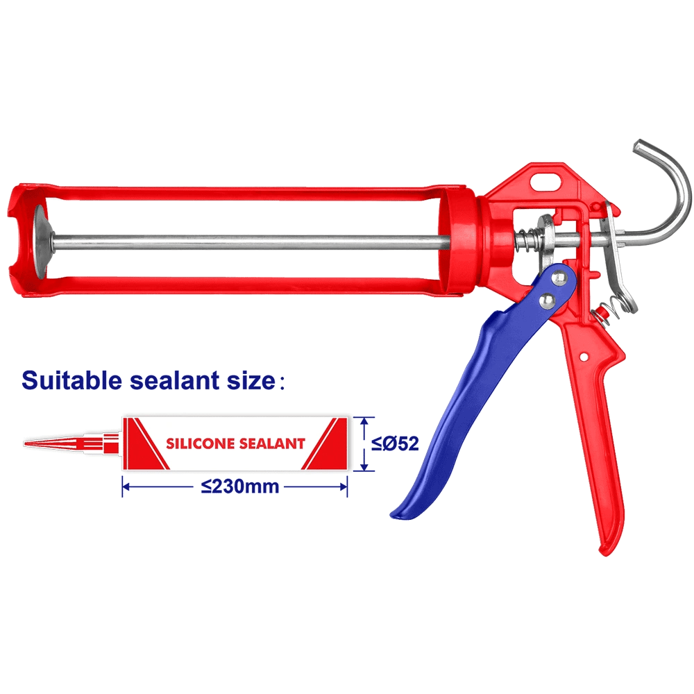 Pistolet pour silicone 230MMP-ALUM EMTOP ECGN01091 - SME IMPORT