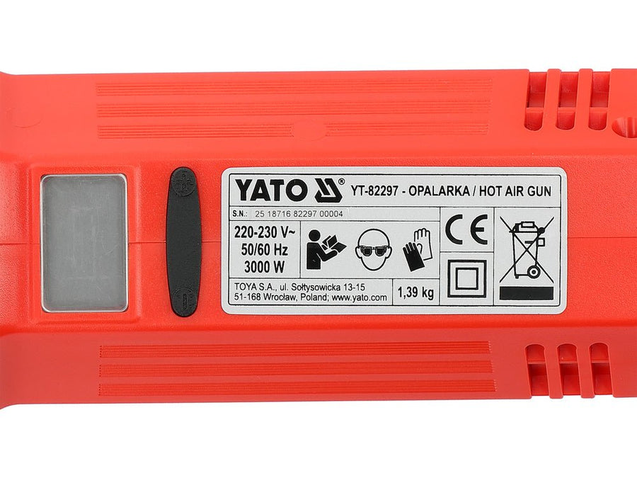 PISTOLET SOUDAGE GEOMEMBRANE 600°C 3000W — YATO YT-82297 - SME IMPORT
