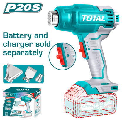 Pistolet thermique sans fil 20V 300 550C TBLI2002 pro - SME IMPORT