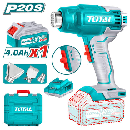 Pistolet Thermique TOTAL 20V 300-550°C Décapage P20S - SME IMPORT