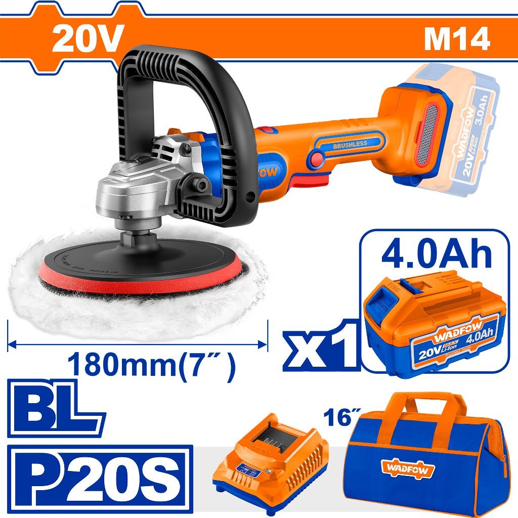 Polisseuse 20v 180mm WADFOW WHL1B181 - SME IMPORT