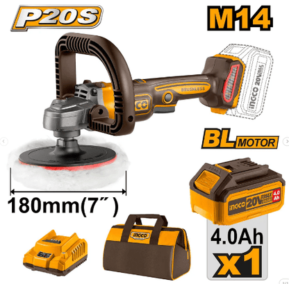 Polisseuse sans fil 20 V avec moteur sans balais INGCO – APLI20181 - SME IMPORT