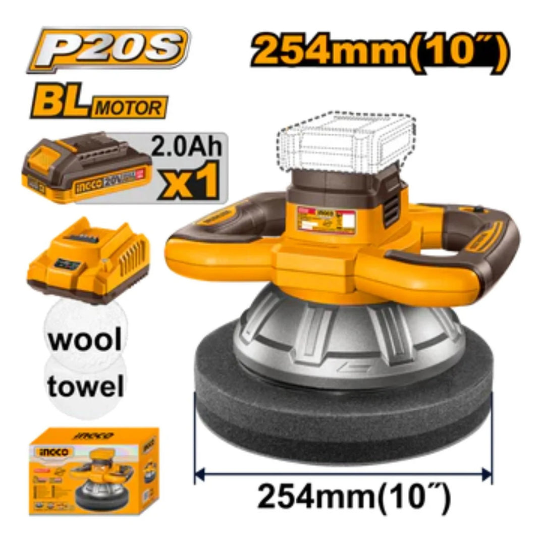Polisseuse sans fil Ingco 20 V COPLI2025481