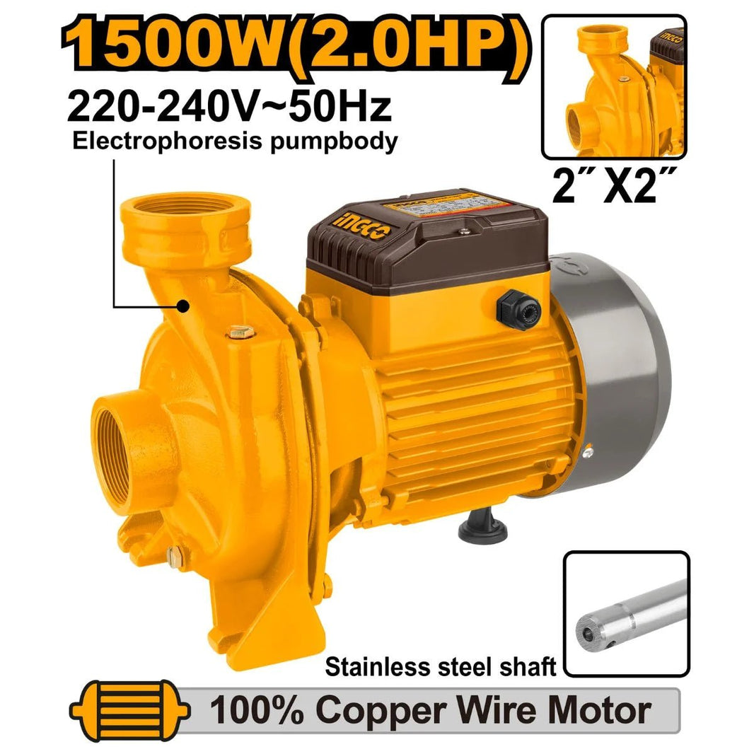 Pompe à eau INGCO 2 HP – 1500 W 2″×2″ (MHF15008) - SME IMPORT