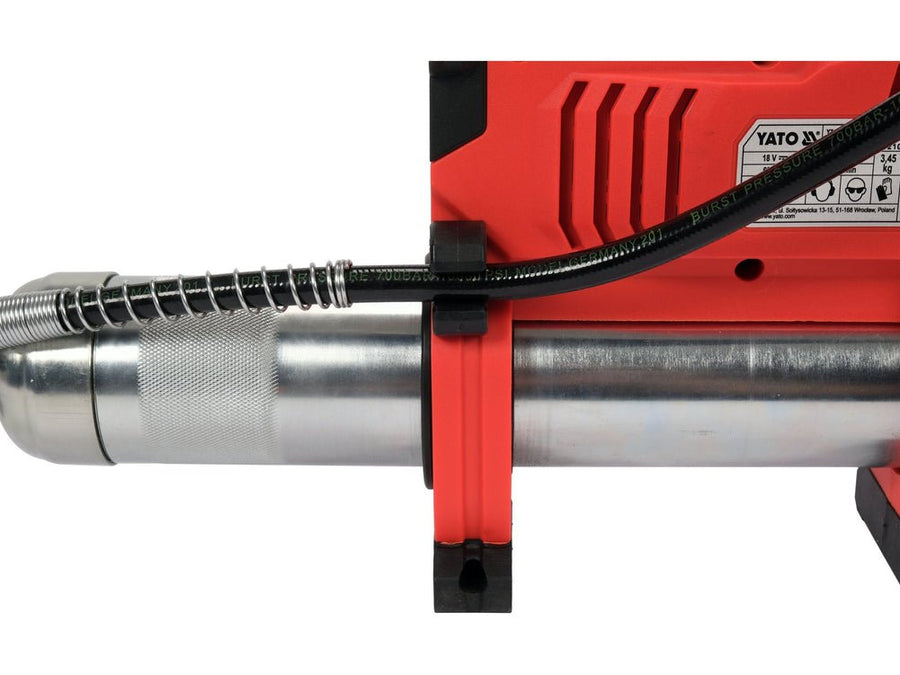 POMPE A GRAISSE 620BAR 1Batt.3Ah.Li-ion 18V — YATO YT-07020 - SME IMPORT
