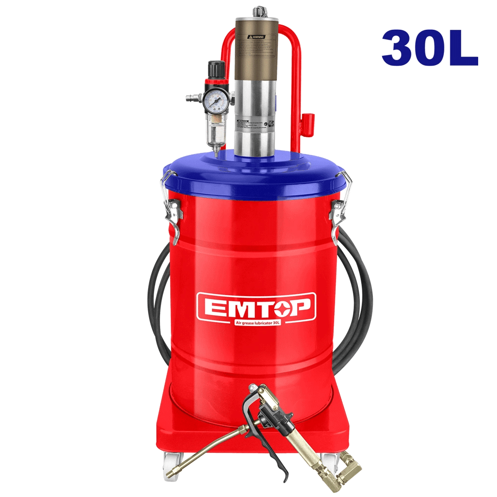 Pompe á graisse pneumatique 30L EMTOP EAGL30102 - SME IMPORT