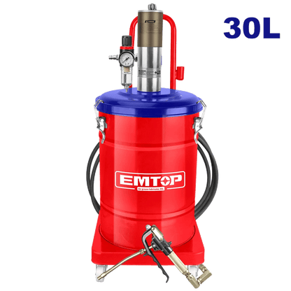 Pompe á graisse pneumatique 30L EMTOP EAGL30102 - SME IMPORT