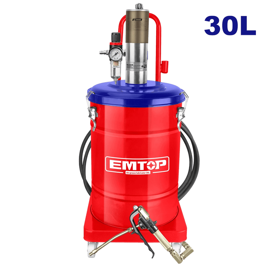 Pompe á graisse pneumatique 30L EMTOP EAGL30102 - SME IMPORT