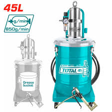 Pompe à graisse pneumatique 45 l THT118452 TOTAL débit 850 g par min - SME IMPORT