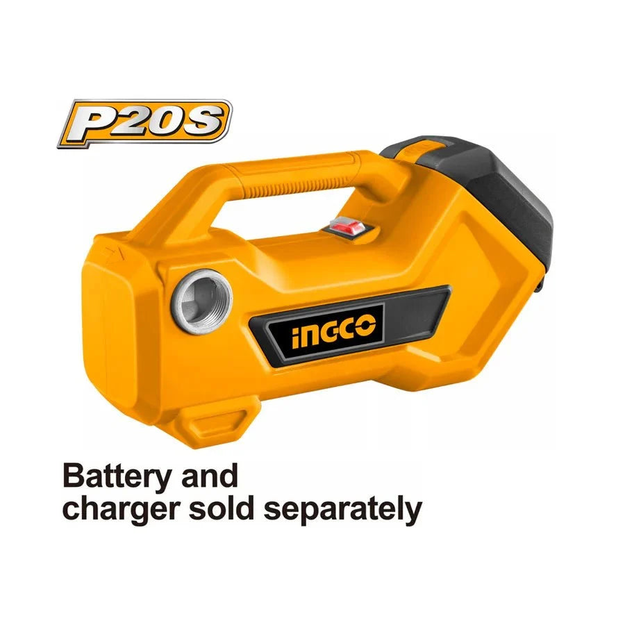 Pompe de transfert sans fil lithium - ion P20S 20 V INGCO – TPLI2001 | Transfert rapide et mobilité totale