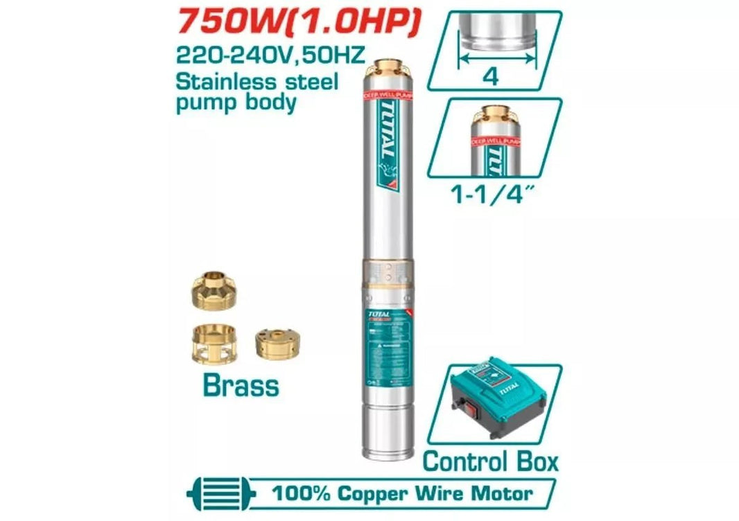 Pompe immergee 1CV 750W 4″ 220V TWP57506 - SME IMPORT