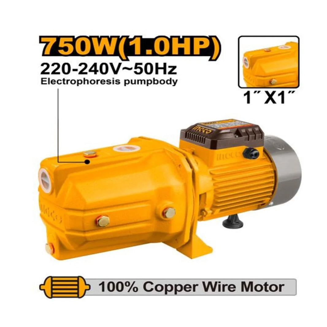 Pompe périphérique double turbine 750 W (1 HP) – JP07508
